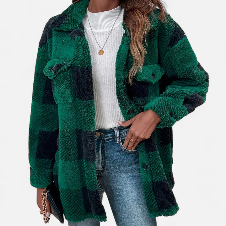 Women’s Plush Fleece Coat – Timeless Elegance