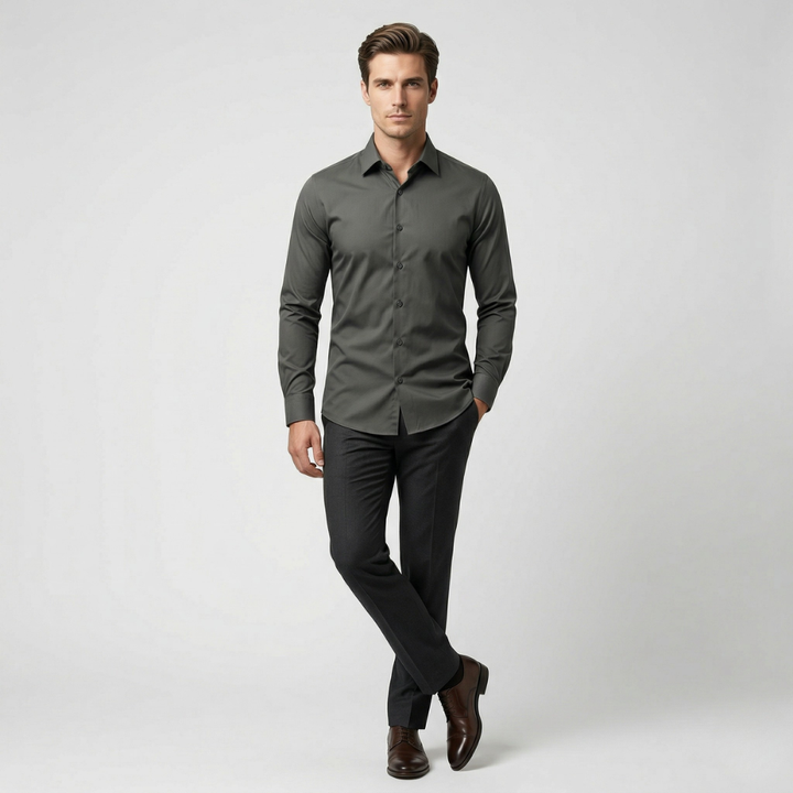NOMU | Men’s Slim-Fit Button-Down Shirt
