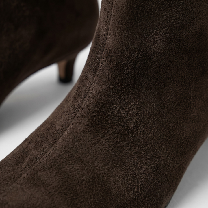 NOMU | Women’s Suede Pointed Toe Ankle Boots