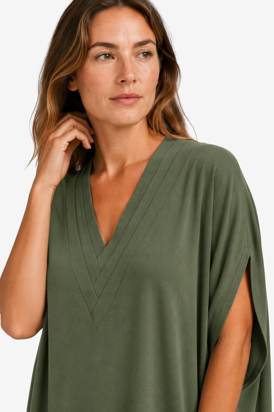 NOMU | Women's Casual V-Neck Loose Mini Dress – Comfortable Short Sleeve Everyday Dress