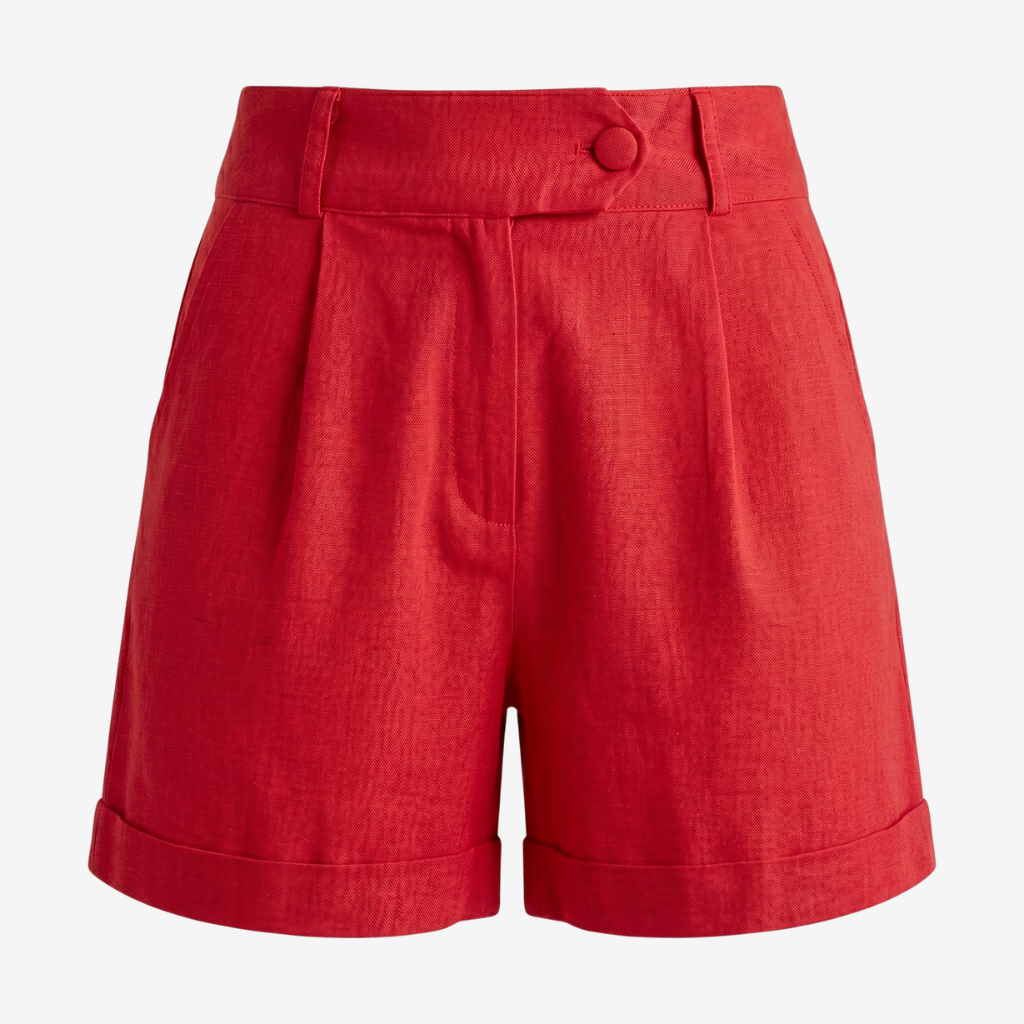 NOMU | Women’s High Waisted Linen Shorts