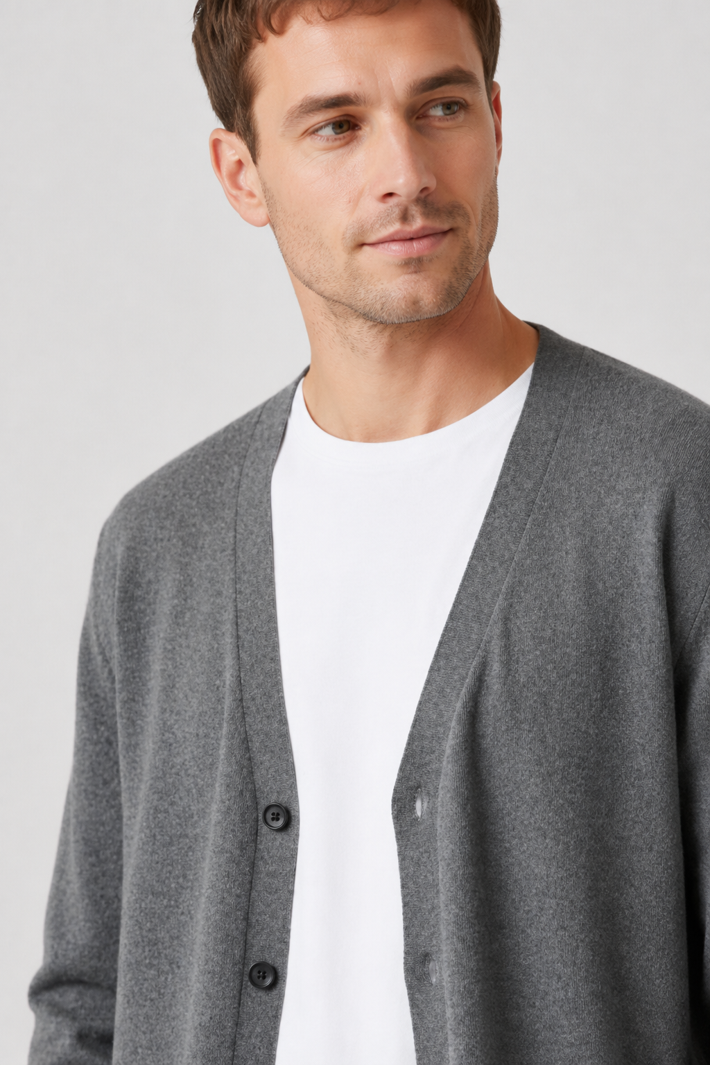 NOMU | Men's Classic Knit Cardigan – Lightweight Button-Up Sweater