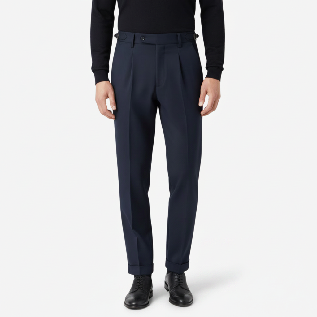 NOMU | Men’s High Waist Formal Dress Trousers