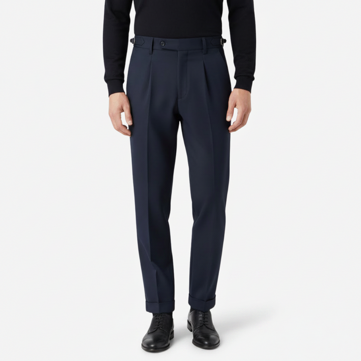 NOMU | Men’s High Waist Formal Dress Trousers