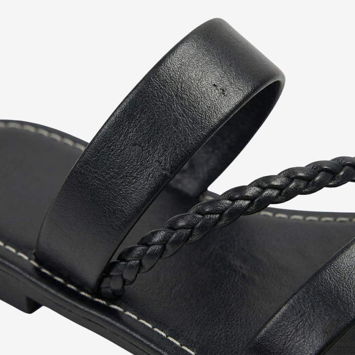 NOMU | Women’s Braided Strap Flat Slide Sandals