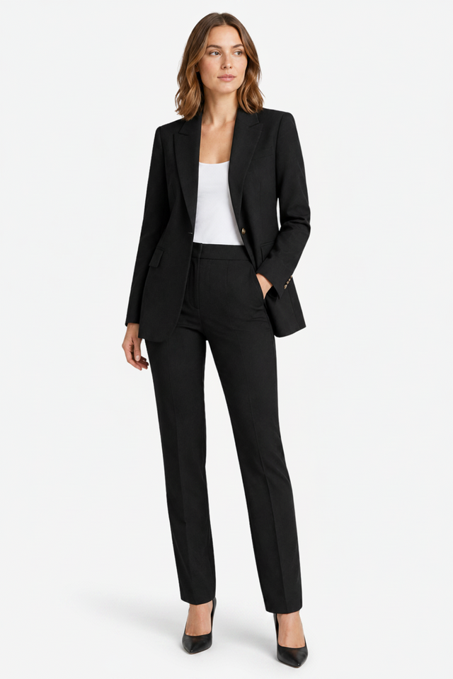 NOMU | Women's Tailored Blazer & Straight-Leg Trouser Set – Minimalist Power Suit Co-Ord