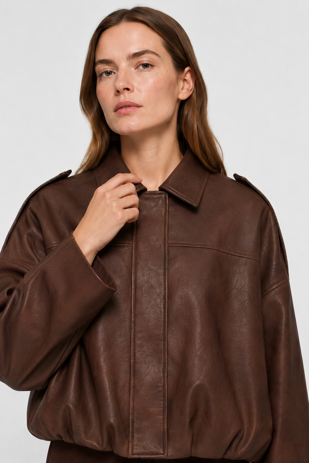 NOMU | Women’s Leather Cropped Jacket