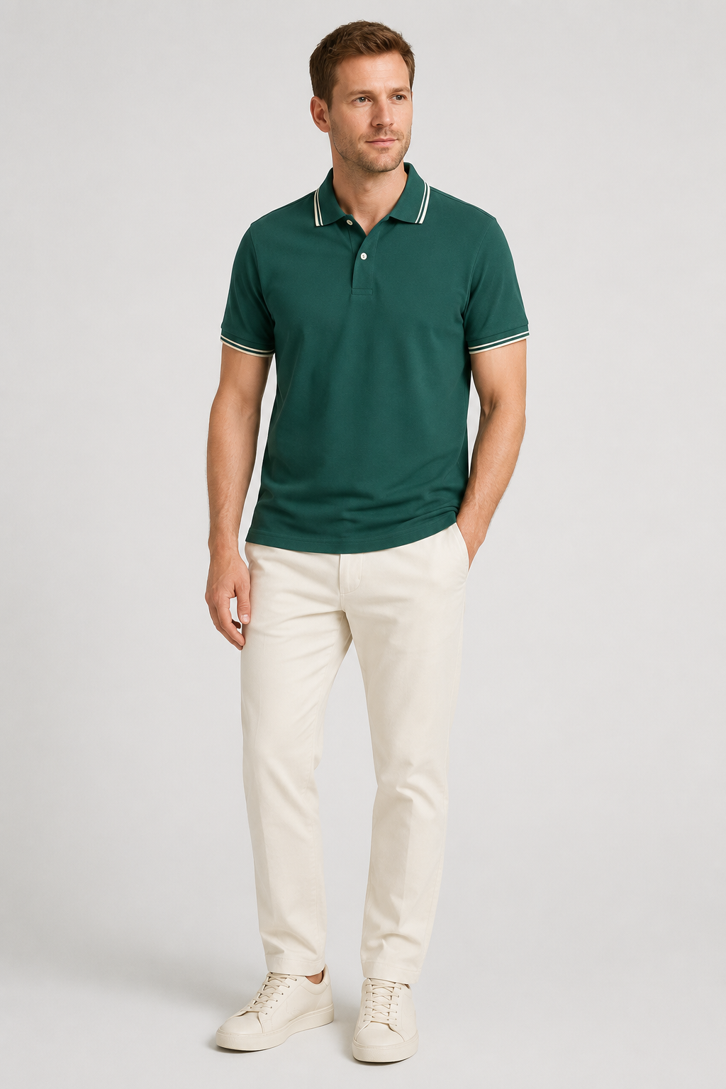 NOMU | Men's Classic Polo Shirt – Contrast Trim Casual Fit
