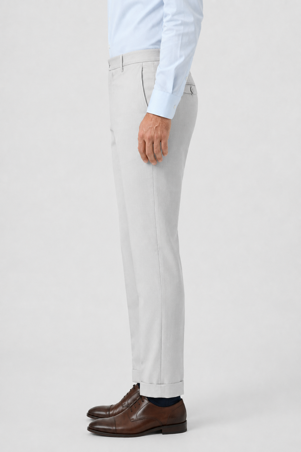 NOMU | Men's Slim Fit Ankle Dress Trousers – Modern Tailored Formal Pants