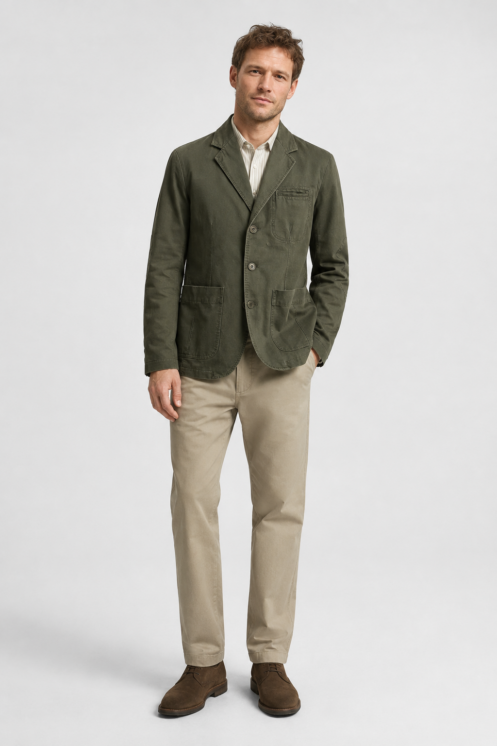 NOMU | Men's Smart Casual Cotton Blazer – Modern Tailored Jacket