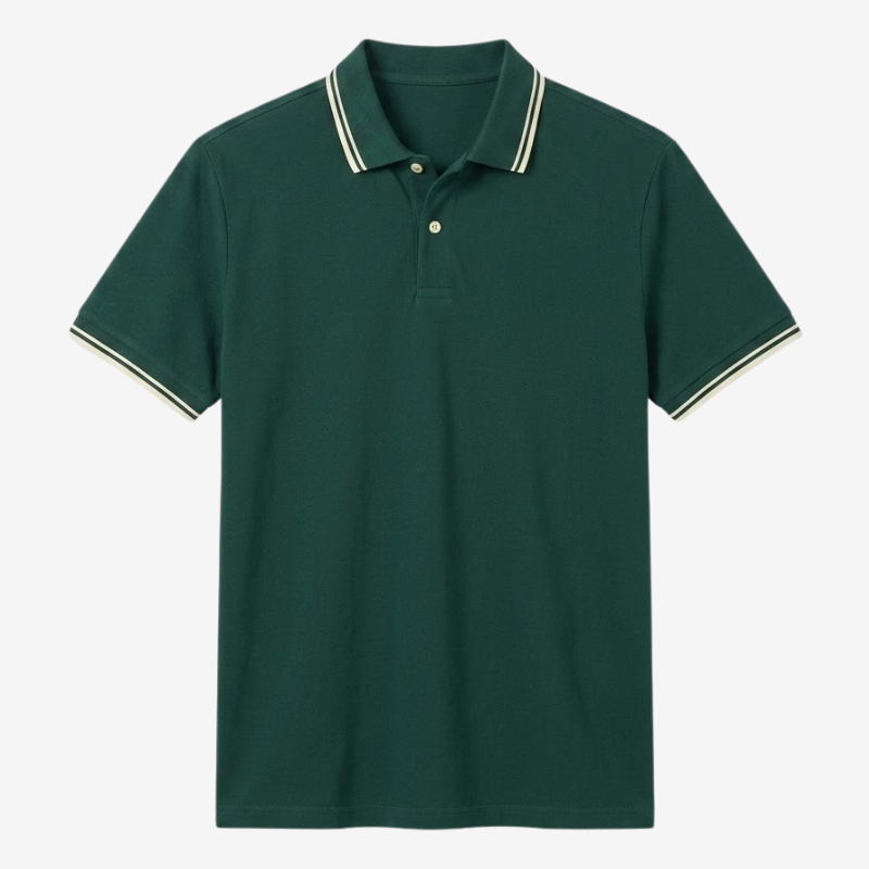 NOMU | Men's Classic Polo Shirt – Contrast Trim Casual Fit