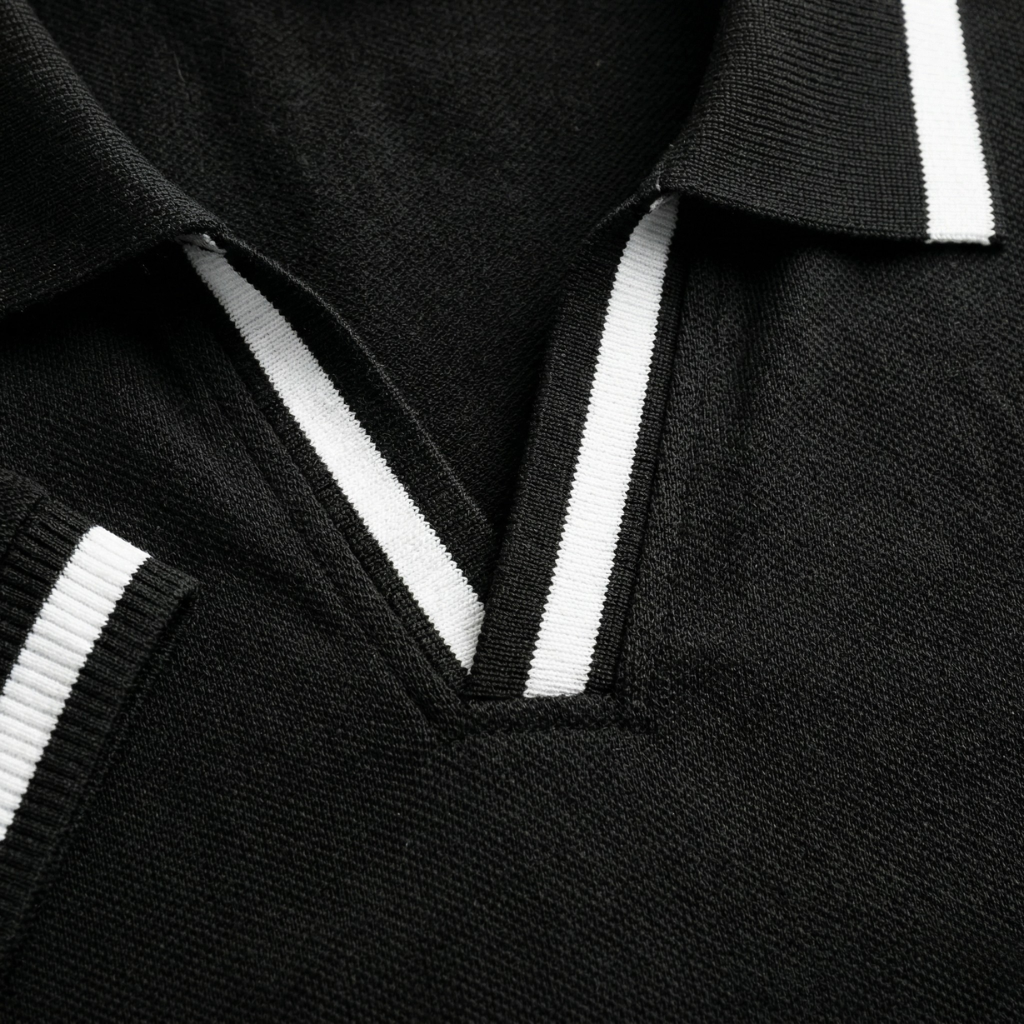 NOMU | Men’s Contrast Trim Short Sleeve Polo Shirt