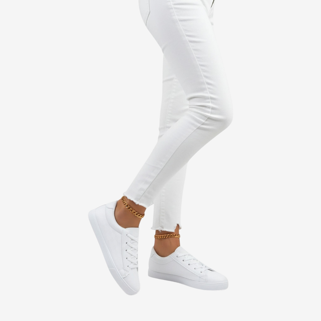 NOMU | Women’s Grid Lace-Up Sneakers – Effortless Ease