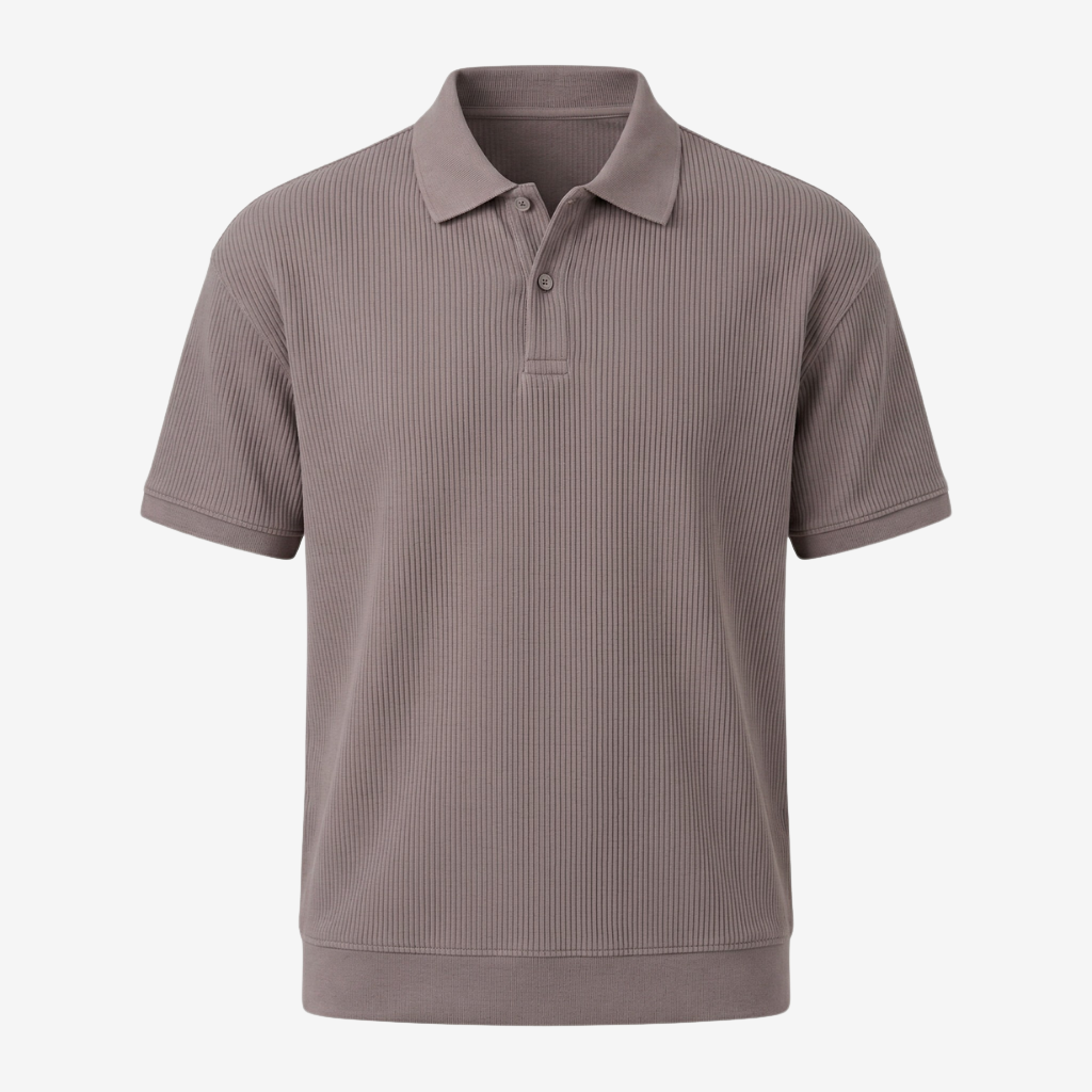 NOMU | Men’s Knit Short Sleeve Polo Shirt
