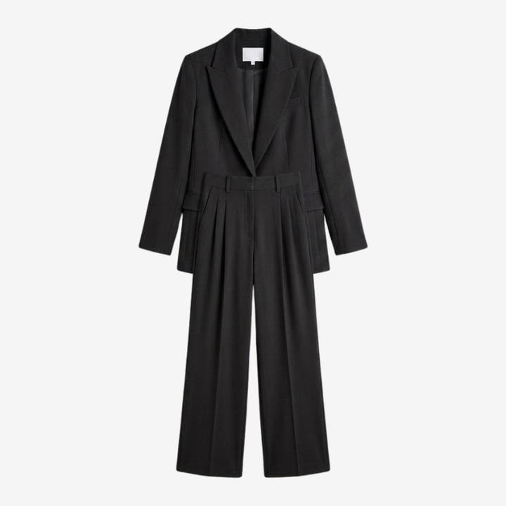 NOMU | Women's Tailored Blazer & Straight-Leg Trouser Set – Minimalist Power Suit Co-Ord
