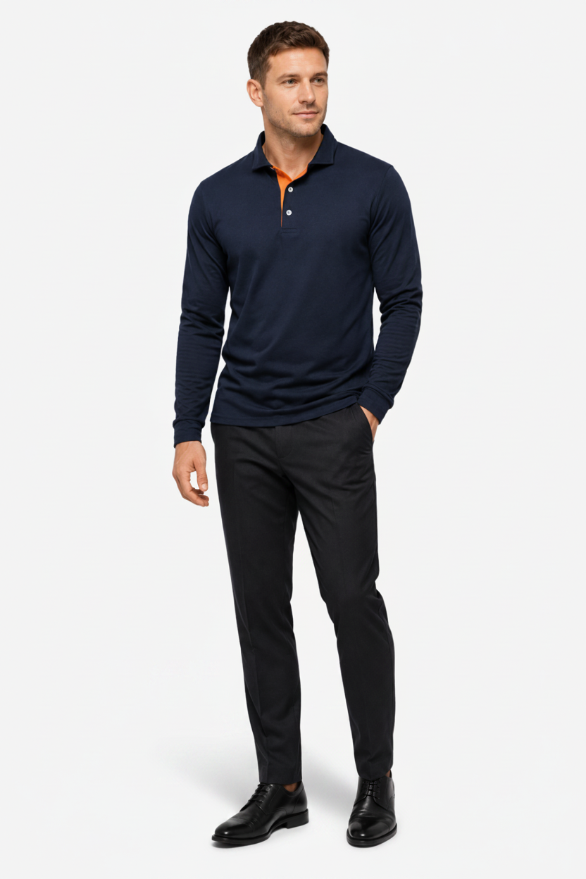 NOMU | Men's Long Sleeve Polo Shirt