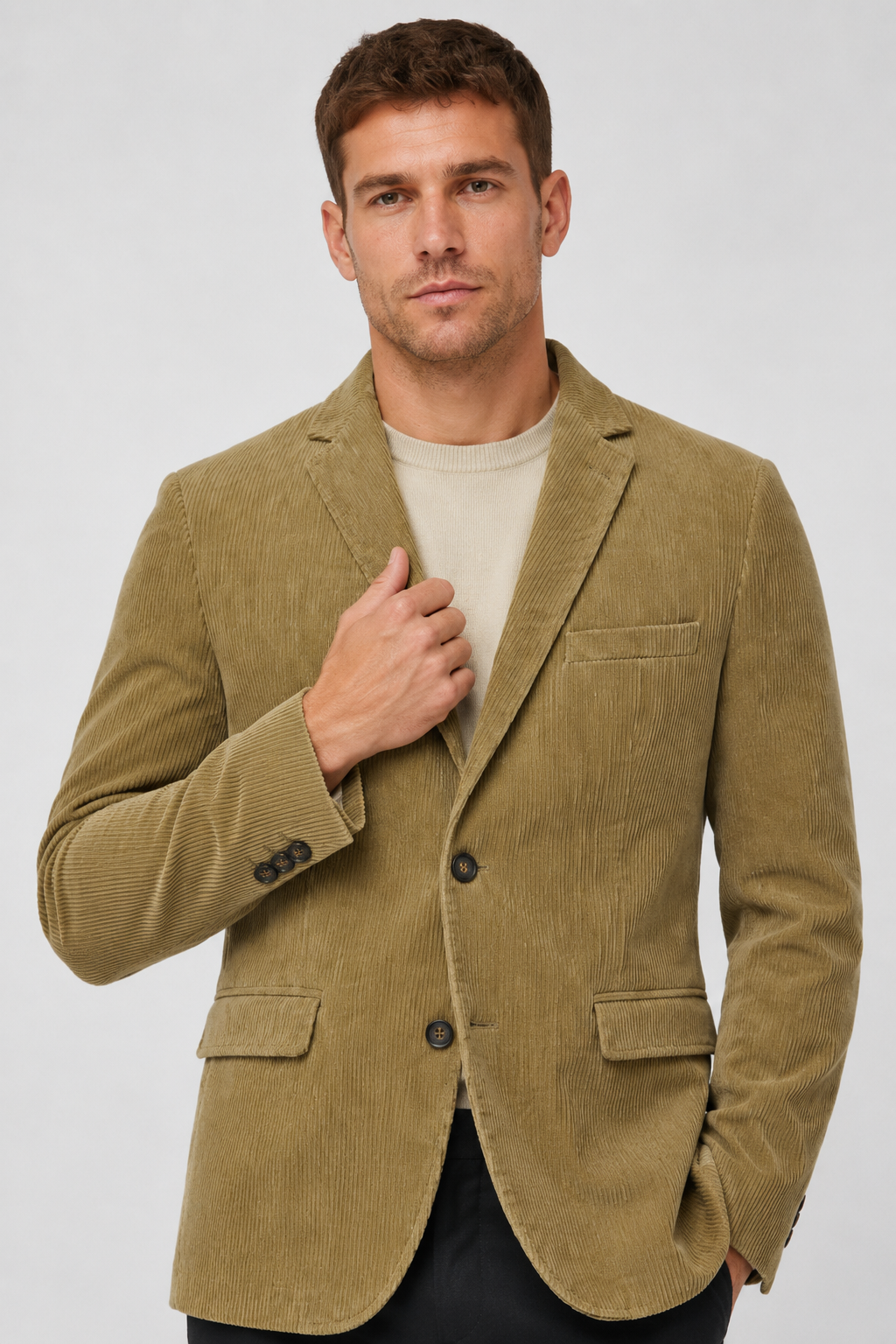 NOMU | Men's Corduroy Blazer – Classic Tailored Smart Casual Jacket