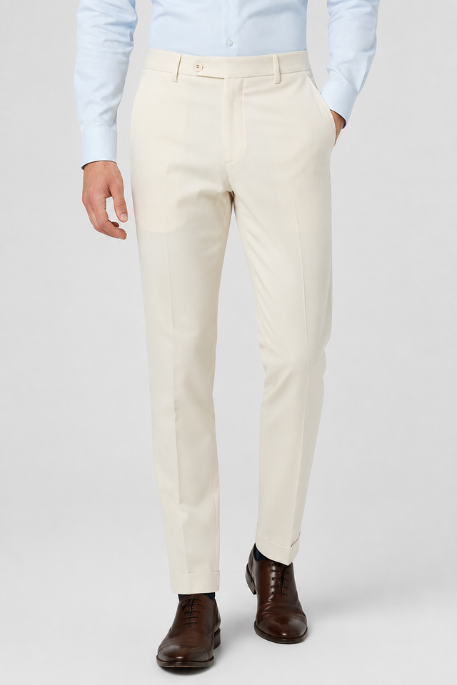 NOMU | Men's Slim Fit Dress Trousers – Tailored Formal Ankle Pants