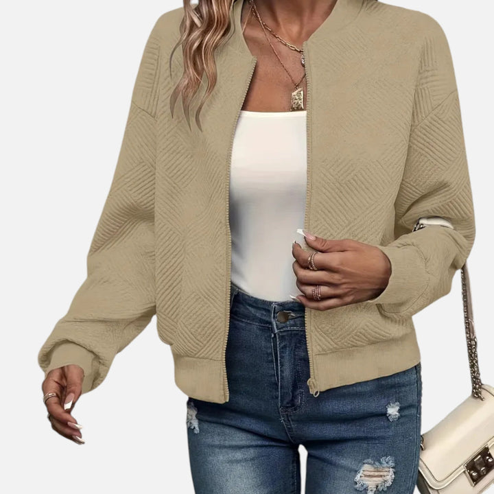 Women’s Solid Textured Jacket – Refined Everyday Style