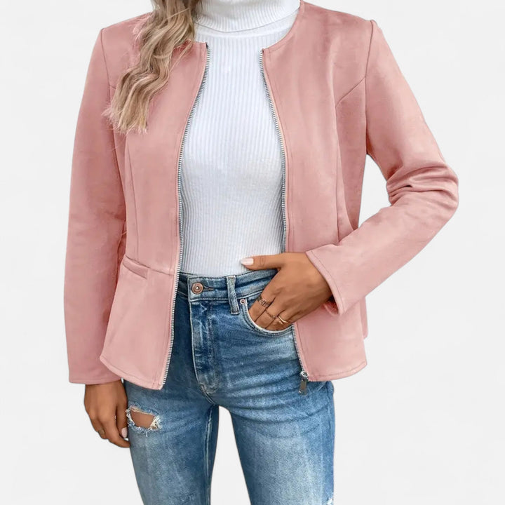 Women’s Slim Fit Zipper Jacket – Heritage Chic