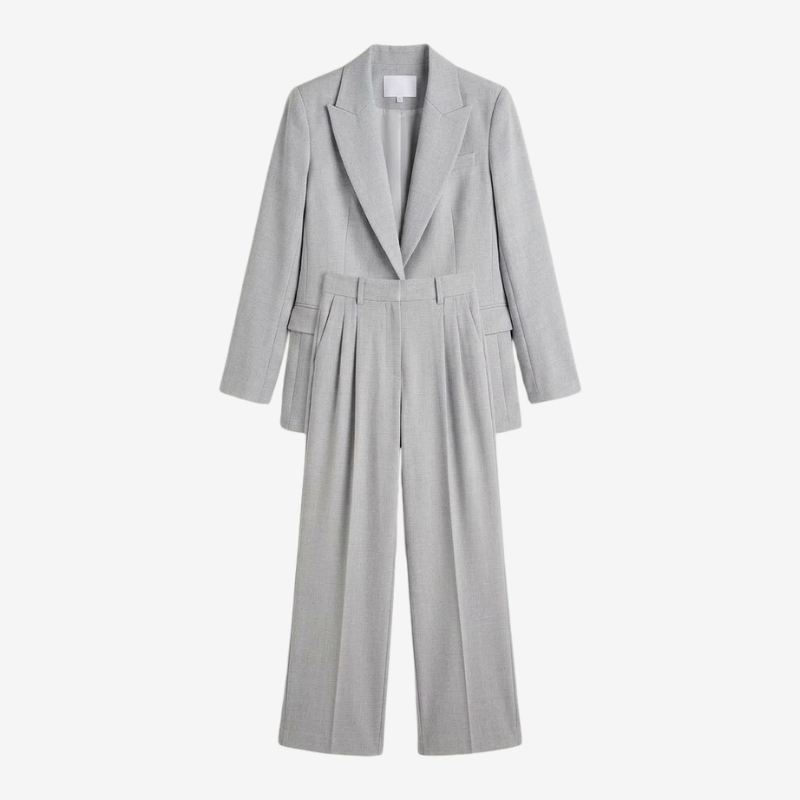 NOMU | Women's Tailored Blazer & Straight-Leg Trouser Set – Minimalist Power Suit Co-Ord