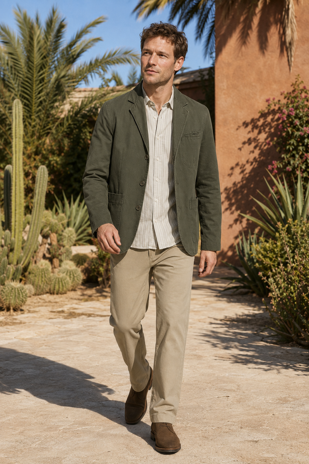 NOMU | Men's Smart Casual Cotton Blazer – Modern Tailored Jacket