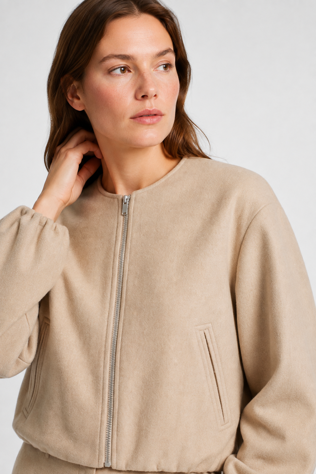 NOMU | Women’s Zippered Bomber Jacket