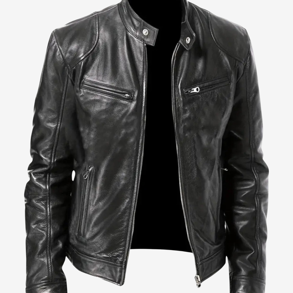 NOMU | Men’s Faux Leather Zip Coat