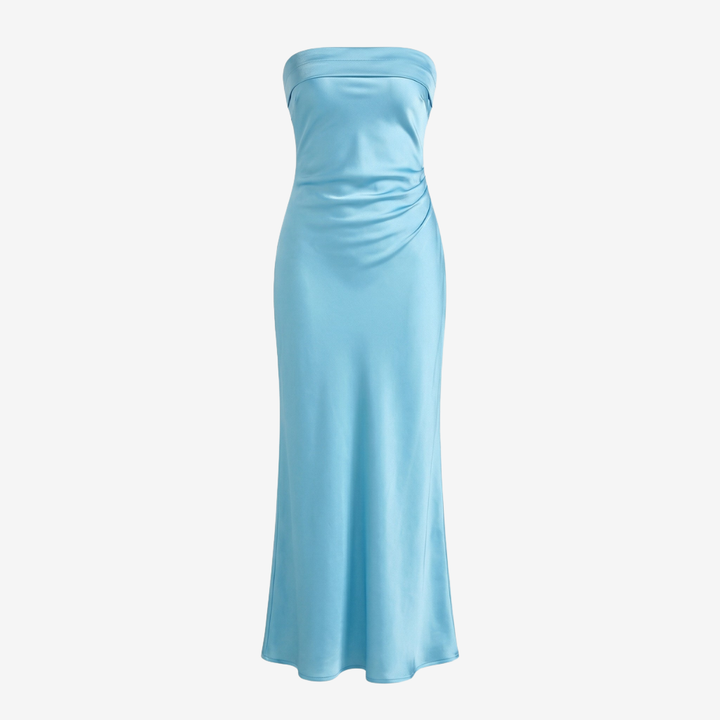 NOMU | Women’s Strapless Satin Maxi Dress