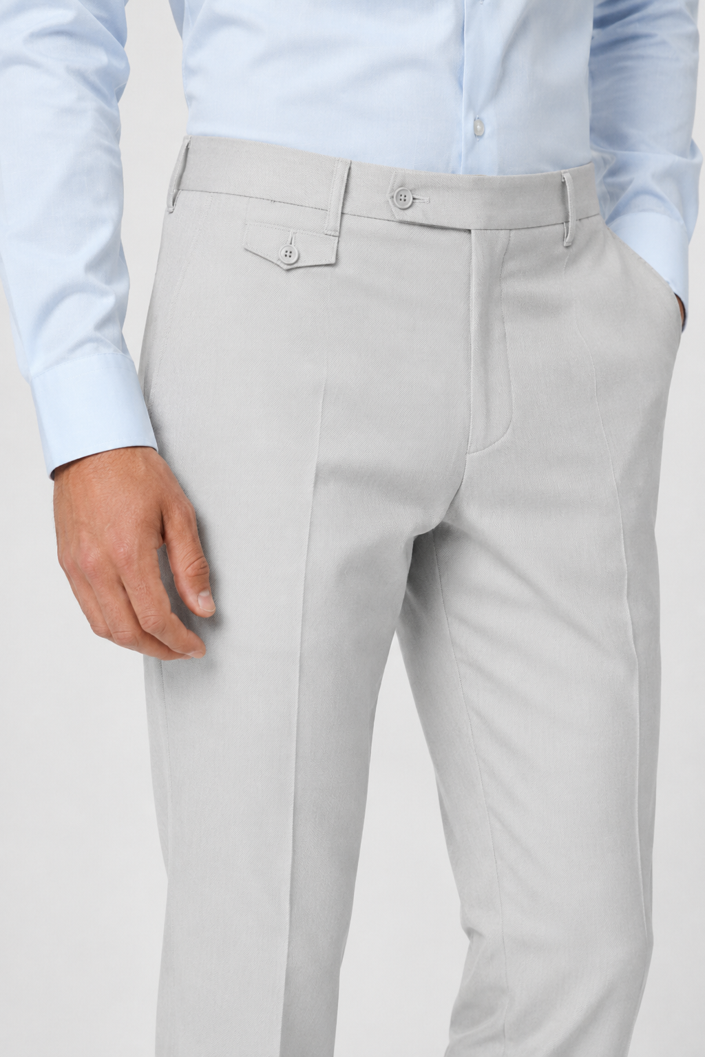 NOMU | Men's Slim Fit Ankle Dress Trousers – Modern Tailored Formal Pants