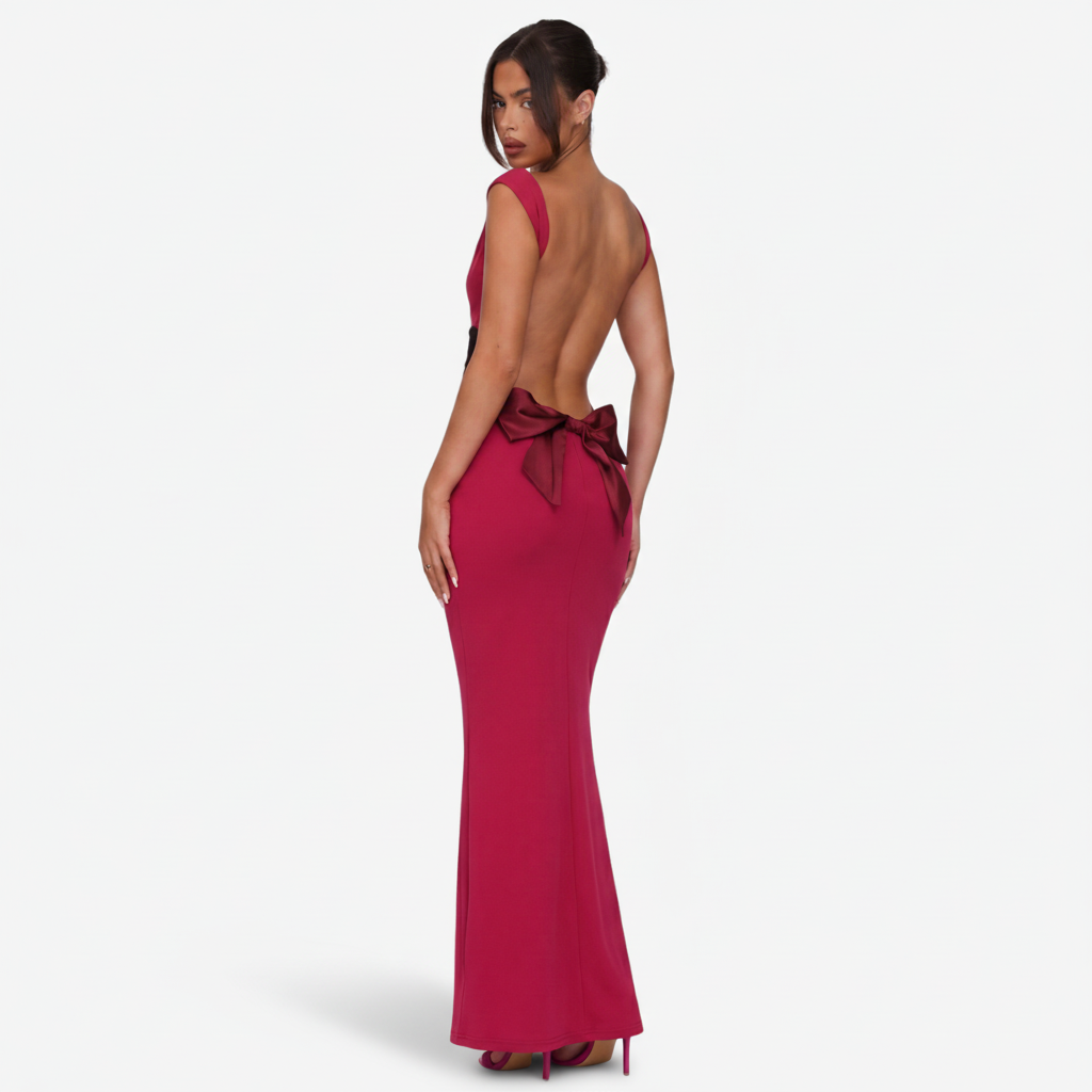 NOMU | Women's Bodycon Maxi Dress – Sleeveless Side Slit Fitted Design