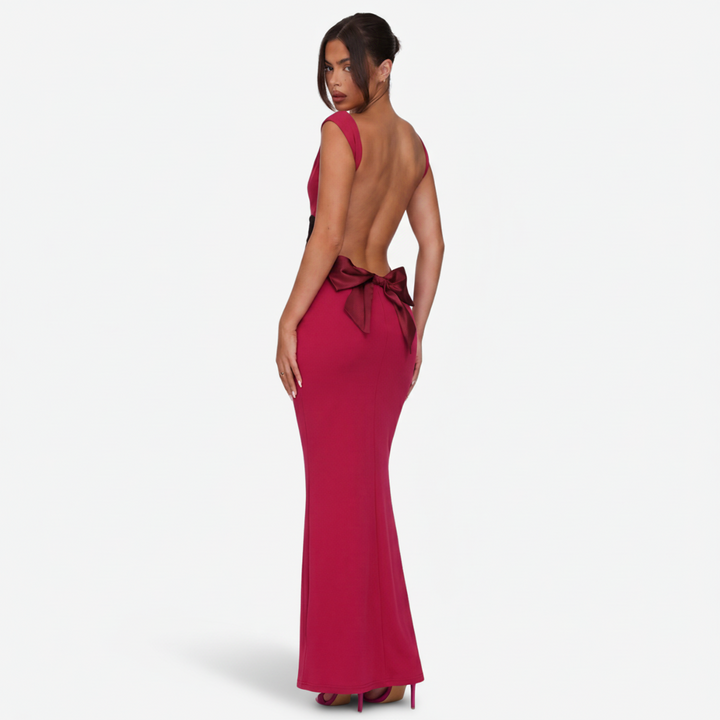 NOMU | Women's Bodycon Maxi Dress – Sleeveless Side Slit Fitted Design