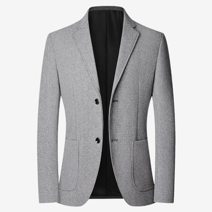 NOMU | Men's Textured Tailored Blazer – Smart Casual Single-Breasted Jacket