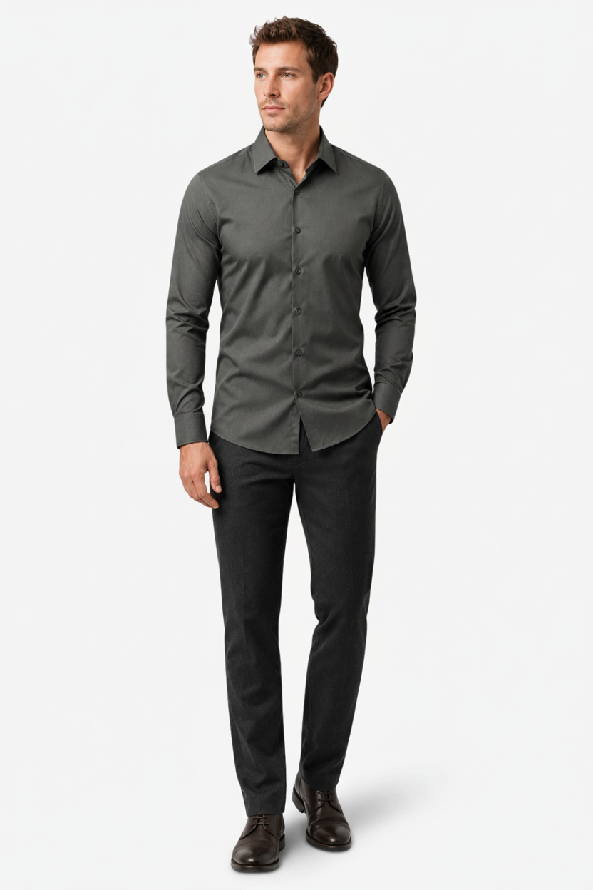 NOMU | Men’s Slim-Fit Button-Down Shirt
