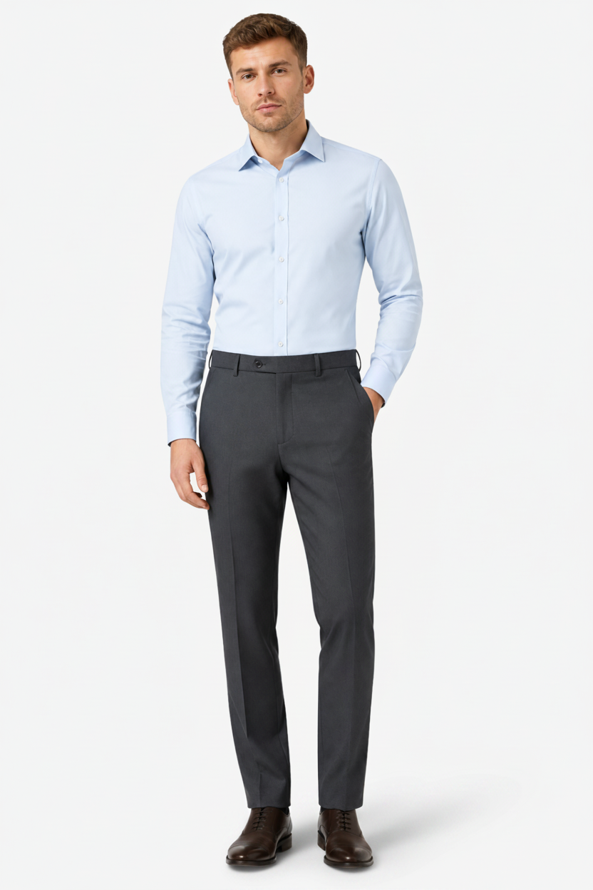 NOMU | Men’s Timeless Straight Cut Suit Trousers