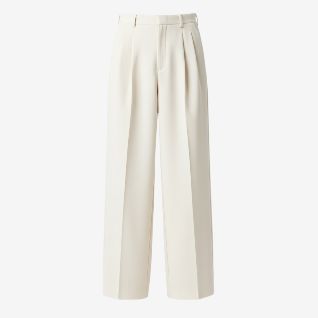 NOMU | Men's Pleated Dress Trousers – Tailored Relaxed Fit Formal Pants