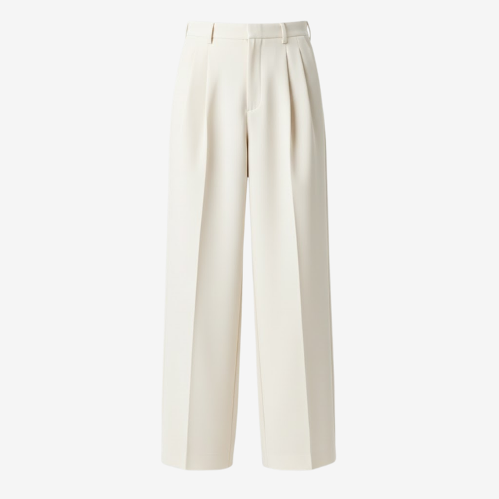 NOMU | Men's Pleated Dress Trousers – Tailored Relaxed Fit Formal Pants
