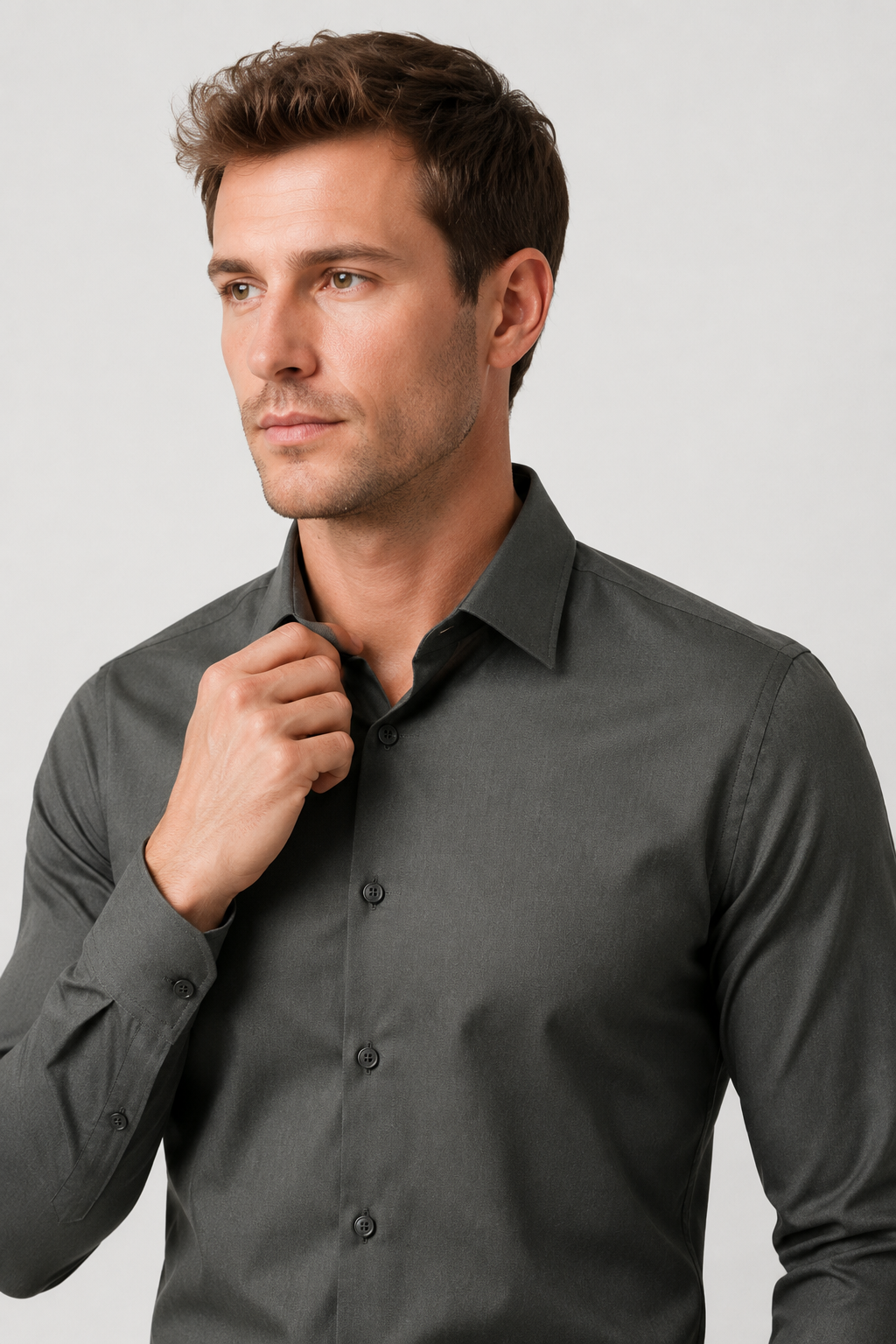 NOMU | Men’s Slim-Fit Button-Down Shirt
