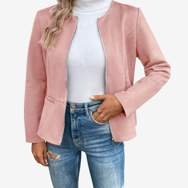 NOMU | Women’s Slim Fit Zipper Jacket – Heritage Chic