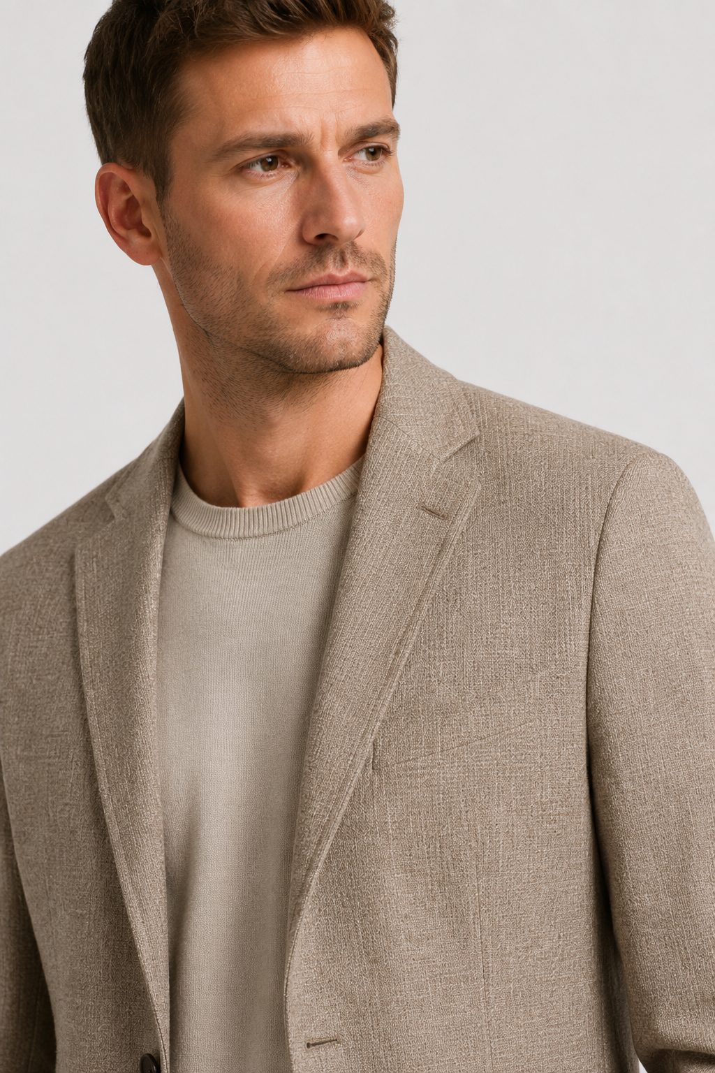 NOMU | Men's Textured Tailored Blazer – Smart Casual Single-Breasted Jacket