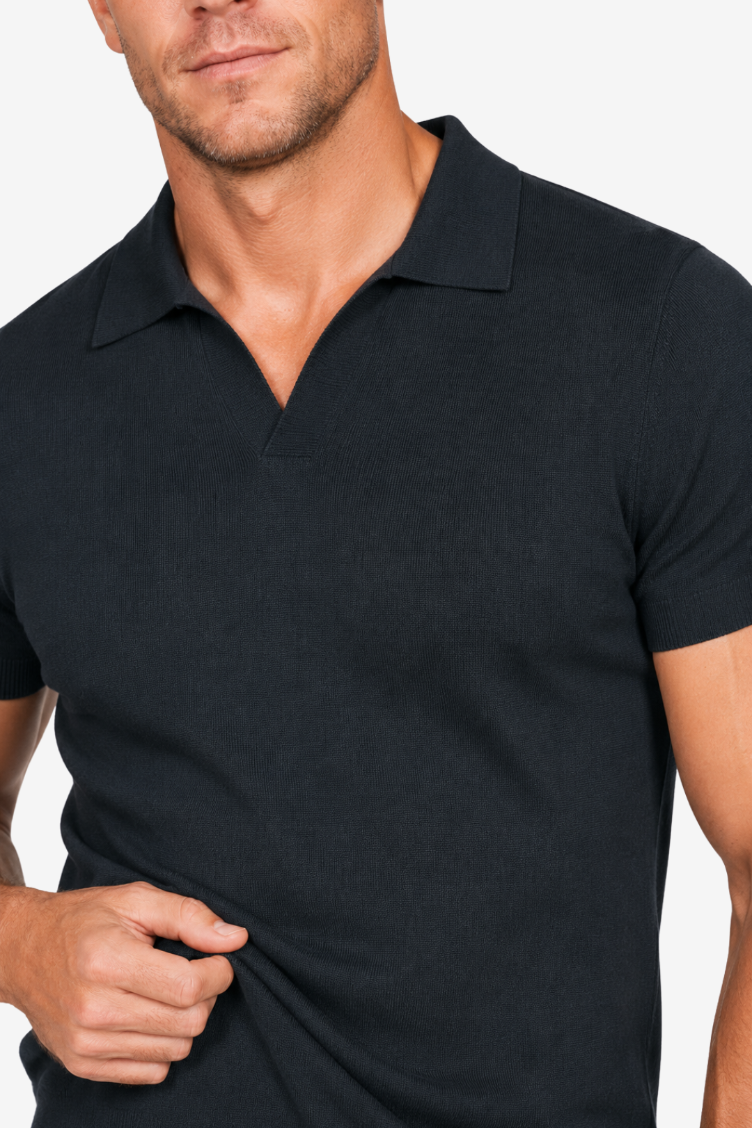 NOMU | Men’s Short Sleeve Open Collar Polo Shirt