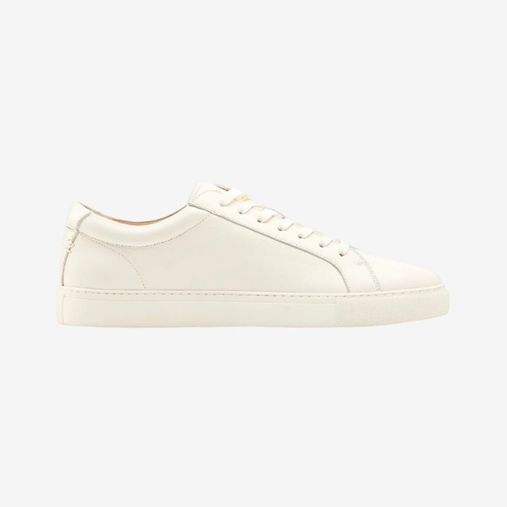 NOMU | Men's Minimalist Leather Sneakers – Classic Low-Top Casual Shoes