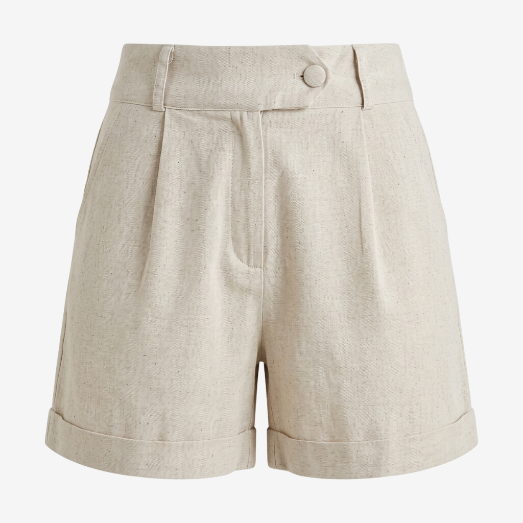 NOMU | Women’s High Waisted Linen Shorts