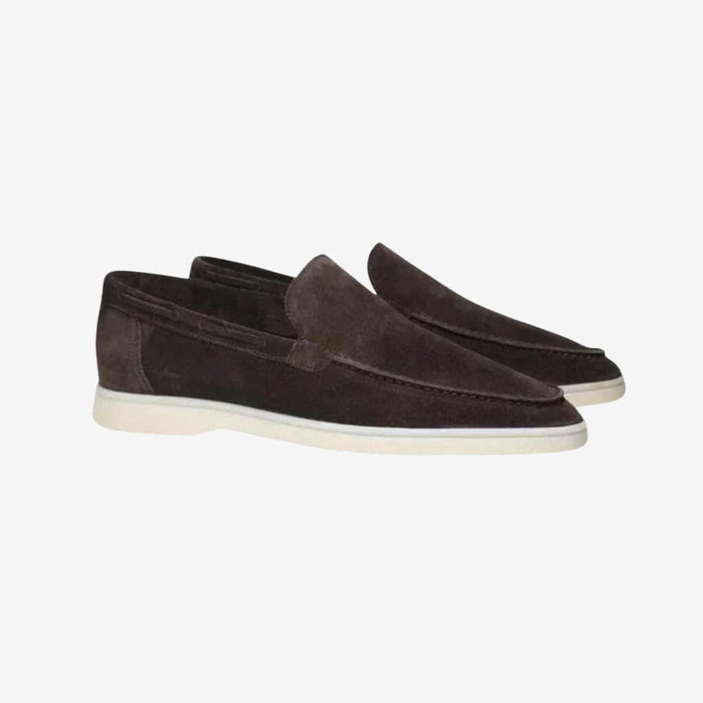 NOMU | Men's Minimalist Suede Loafers – Lightweight Slip-On Casual Shoes