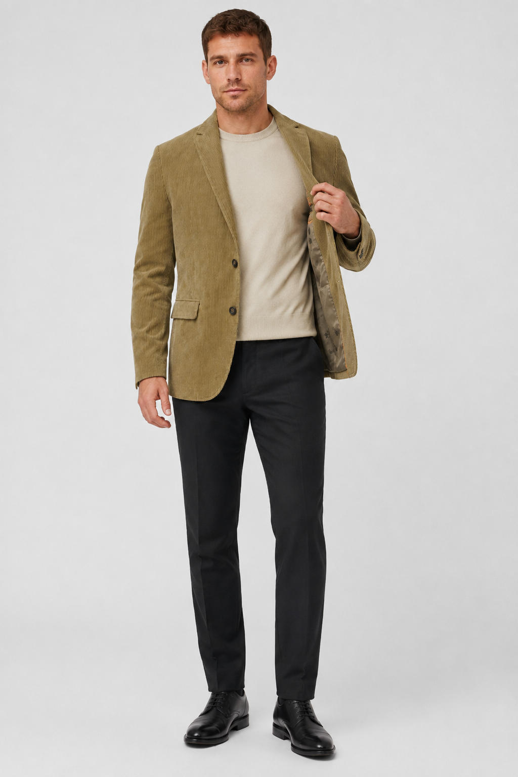 NOMU | Men's Corduroy Blazer – Classic Tailored Smart Casual Jacket