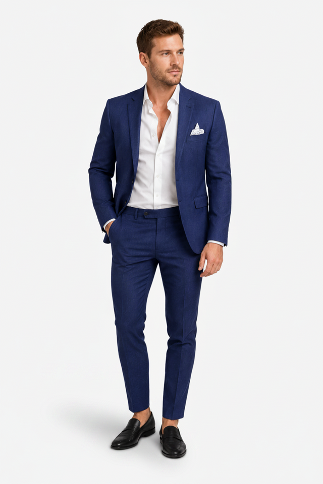 NOMU | Men's Two Piece Suit Set – Tailored Blazer Slim Fit Trousers Design