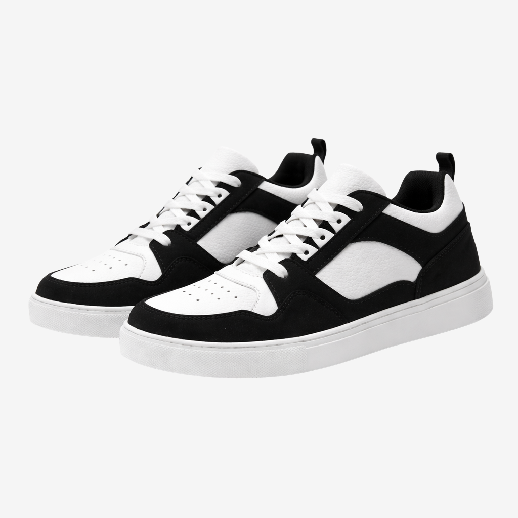 NOMU | Men's Colorblock Low-Top Sneakers – Casual Streetwear Lace-Up Shoes