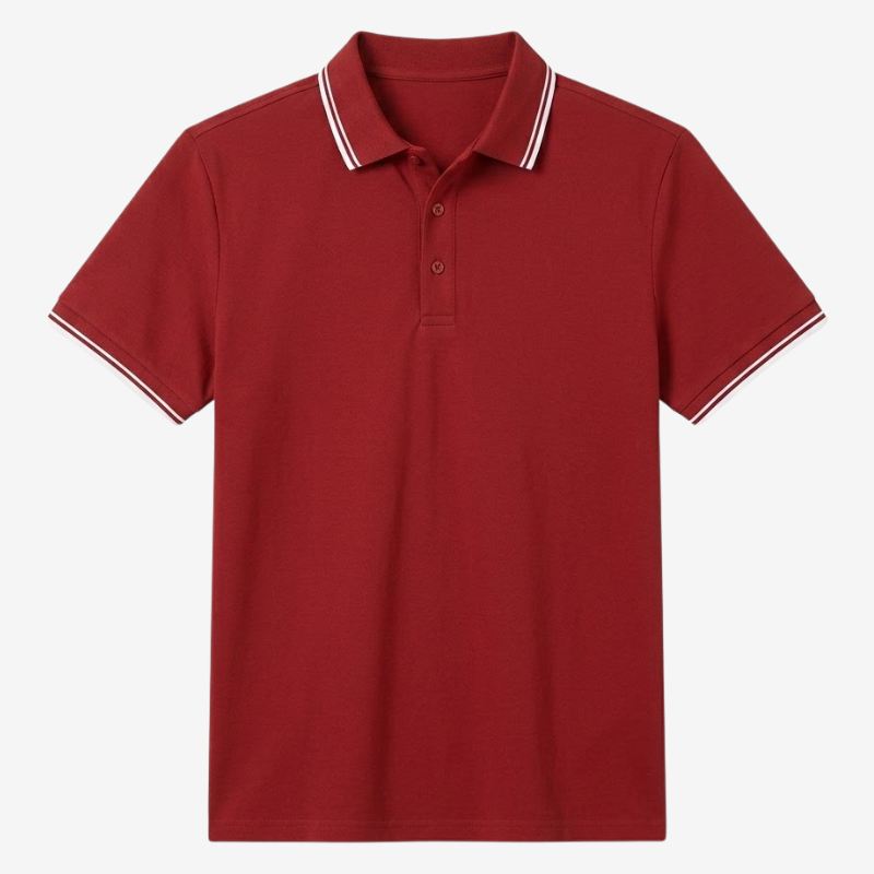 NOMU | Men's Classic Polo Shirt – Contrast Trim Casual Fit