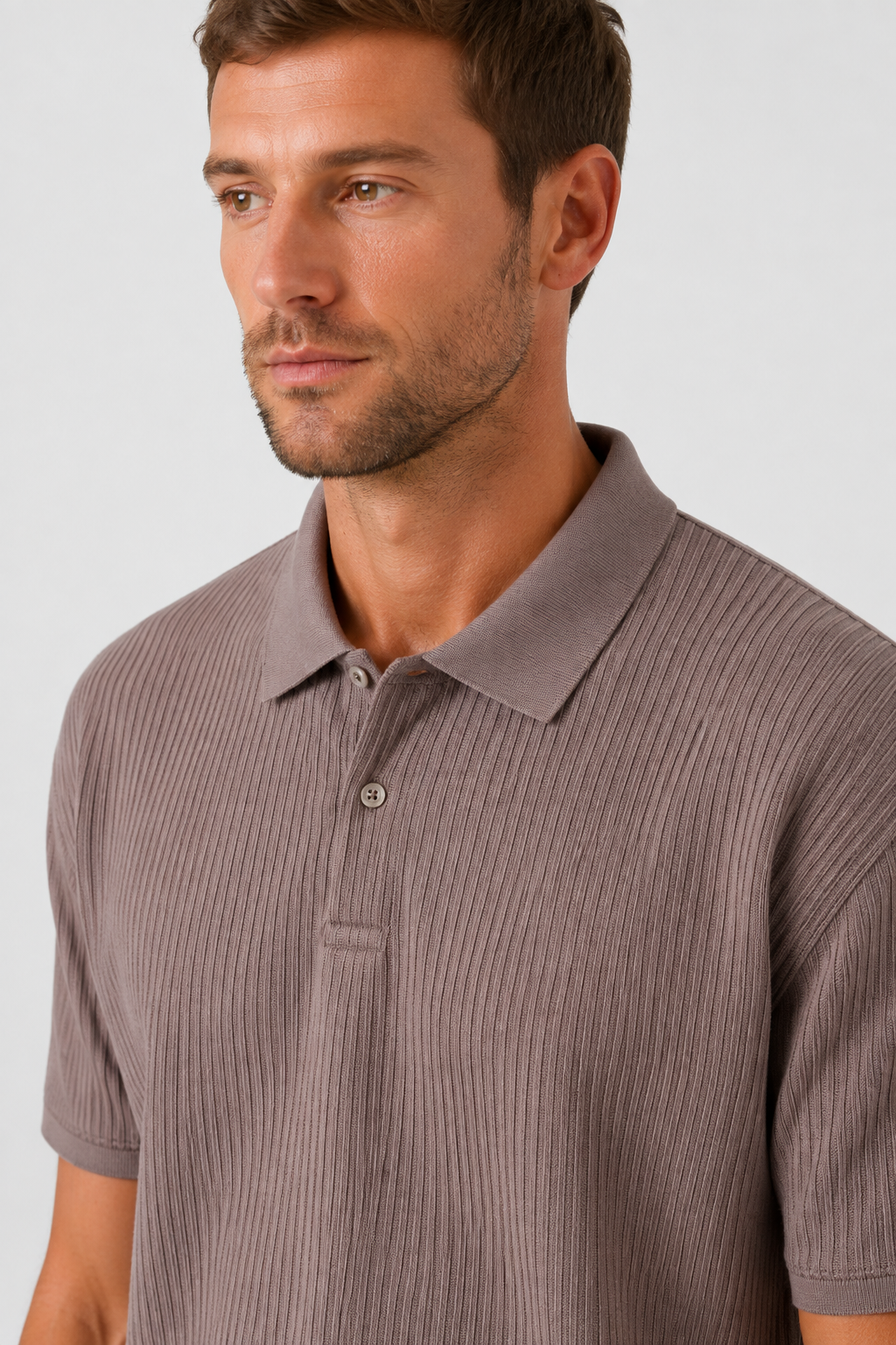NOMU | Men’s Knit Short Sleeve Polo Shirt