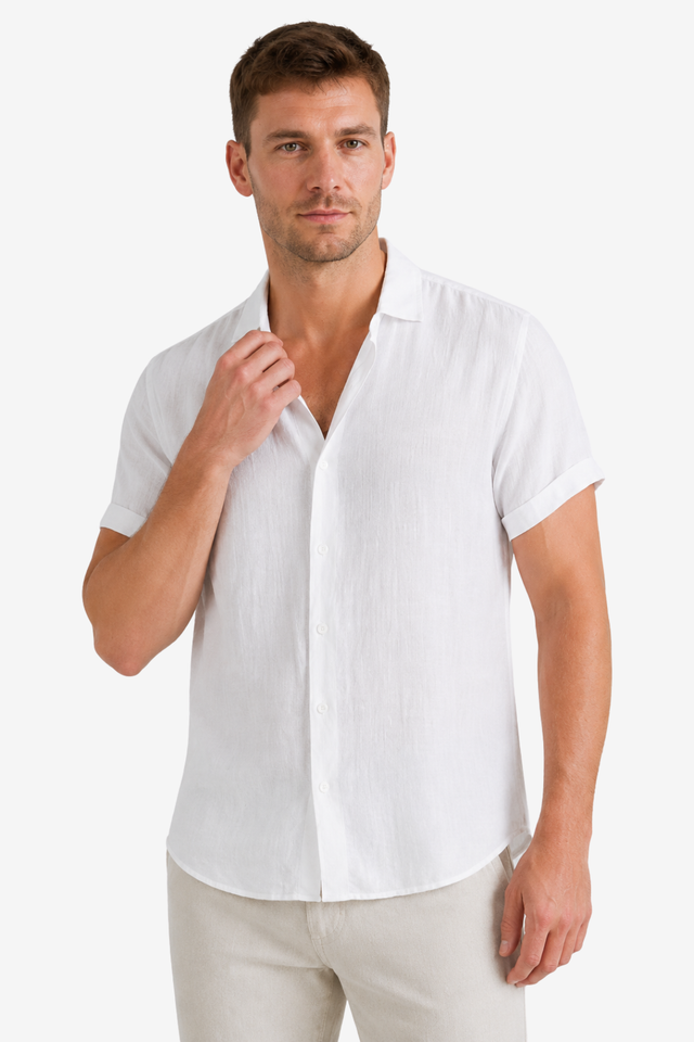 NOMU | Men's Lightweight Shirt – Short Sleeve Button-Up Casual Design